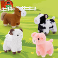MaoGoLan 4 Pack Farm Stuffed Animals Bulk Party Favors for Kids, 8 inch Plush Cow & Sheep & Pig & Horse - Gifts for Toddlers Girls Boys Christmas Birthday Baby Shower
