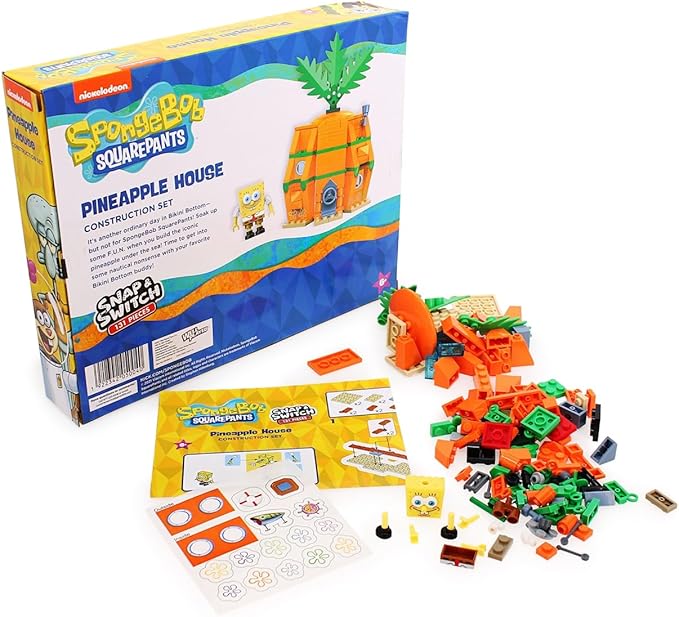 Snap & Switch - Spongebob Squarepants Pineapple House Construction Set