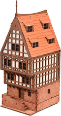 Terracota Rowhouse DIY Wooden Building Kit for Teens and Adults, Suitable for Playing with Family - Realistic