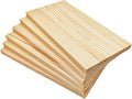 6PCS Rectangle Wood Boards Unfinished Wood Blocks for Crafting, 8x4x0.4in Blank Whittling Wooden Blocks for Wood Carving,Painting & Burning