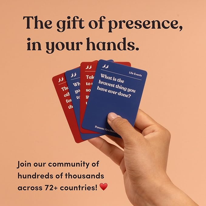 Parents Are Human, Relationship Cards, Get to Know Each Other Better, Parents, Families, Teens & Kids Relationship Building, Light & Deep Questions, 70 Questions & Activity Cards, English + Arabic