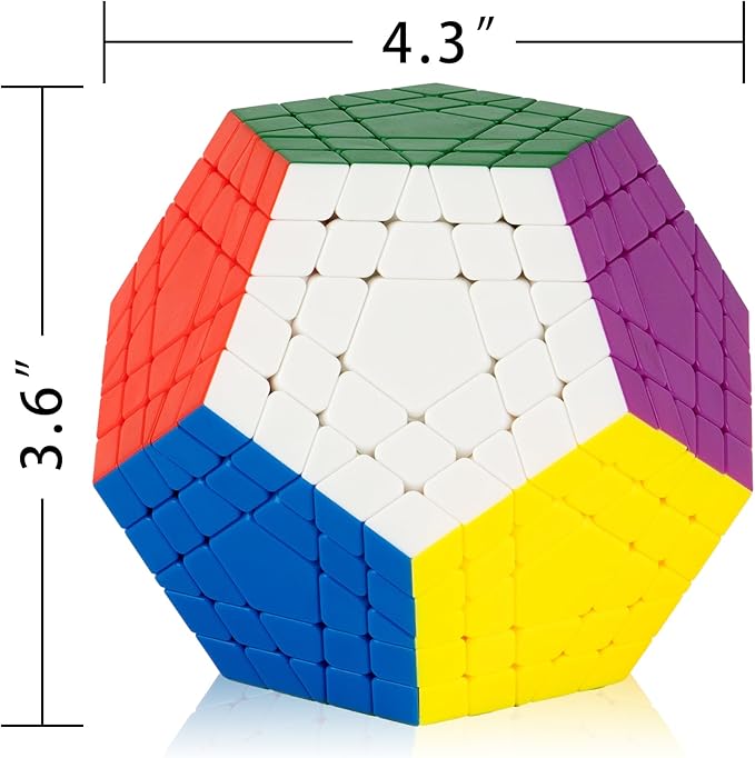 Ganowo Megaminx Speed Cube Gigaminx 5x5 Cubes Brain Teasers for Kids Adults Boys Teens