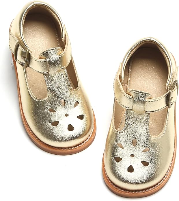 Felix & Flora Toddler Little Girl Mary Jane Dress Shoes - Ballet Flats for Girl Party School Shoes