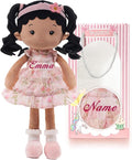 LeyaDoll Personalized Soft Baby Doll Toys (16''), My First Baby Rag Doll for 1 Year-Old Girl Birthday Gift, Christmas Plush Toys Gift for Toddler Kids Infants - Princess Petal