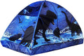Kid Bed Tent -Twin Play Tent Baby Toddlers Dream Playhouse for Bedroom Decor Indoor Games Twin Size Bed Canopy by CRAWLBO(Dinosaurs)