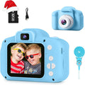 GKTZ Toys for Girls Age 3-8, Kids Camera Digital Video Toddler Camera Children Camcorder Birthday Gifts for 3 4 5 6 7 8 Year Old Girls with 32GB SD Card (Blue)