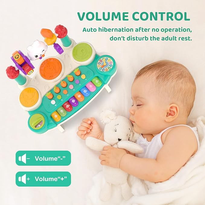 20 in 1 Baby Musical Toys – Interactive Piano Keyboard Drum Set for 6 9 12 18 Month, Toddlers 1-4, Educational Learning Toys for Boys Girls, First Birthday Gift 1 2 3 4 Year Old, Infant Toys