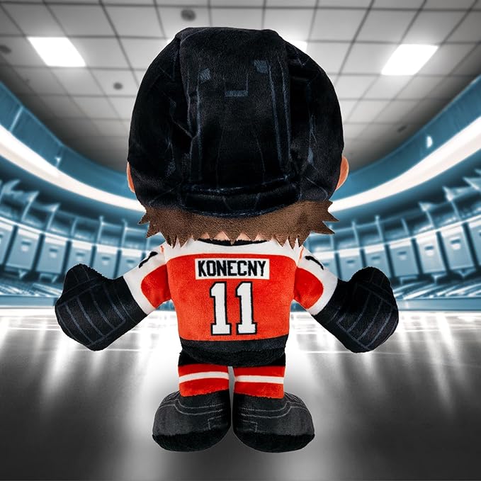 Bleacher Creatures Philadelphia Flyers Travis Konecny 8" NHL Kuricha Sitting Plush - Soft Chibi Inspired NHL Superstar