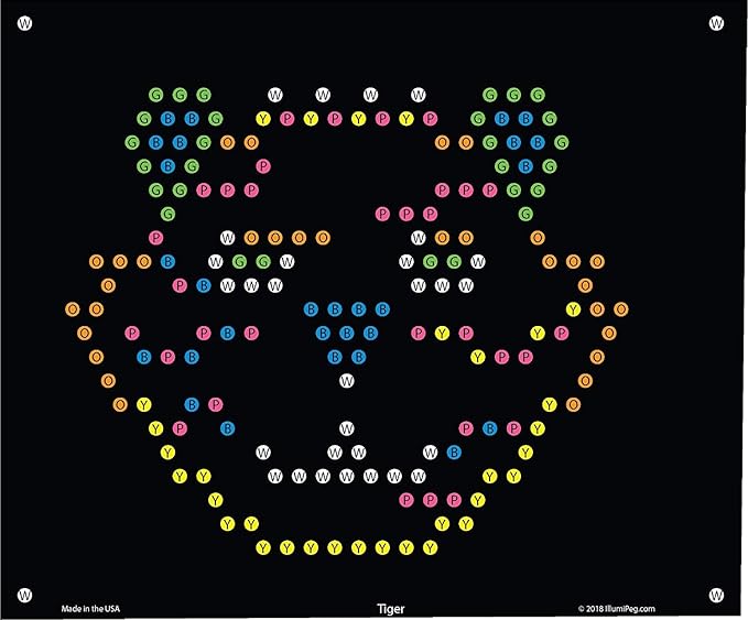 Zoo Refill templates for Basic Fun Lite Brite Ultimate Classic (10 Sheets, 7x8)