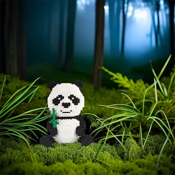 Larcele Panda Micro Building Blocks Animal Mini Building Toy Bricks, 3689 Pieces KLJM-02 (Model 2840)