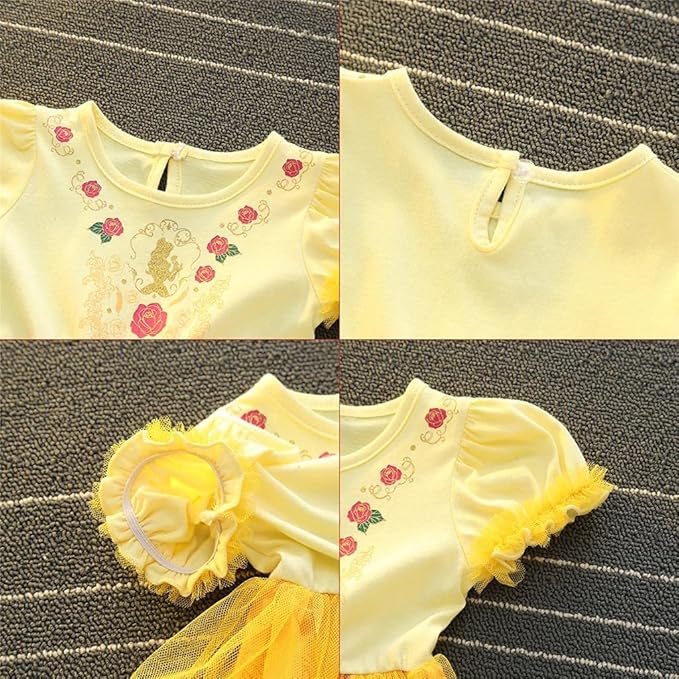 Dressy Daisy Princess Dress Up Clothes Halloween Fancy Party Tulle Skirt Summer Outfit for Baby & Toddler Girls