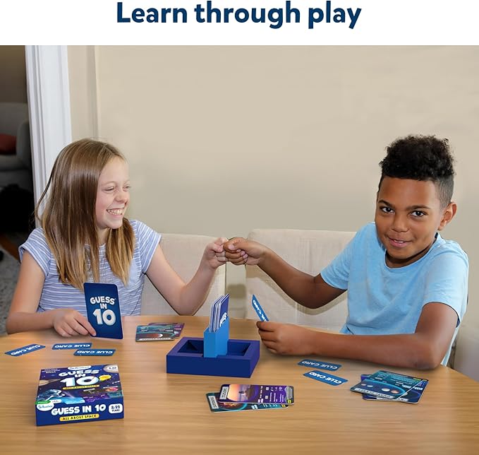 Skillmatics Guess in 10 NASA Space, Perfect for Boys, Girls, Kids & Families Who Love Card Games, Educational Toys, Travel Games, Gifts for Ages 8, 9, 10 and Up