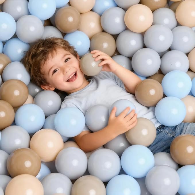 GOGOSO Ball Pits Balls for Toddlers Pack of 50 100 200 Plastics Shape Ball Non-Phthalate Non-BPA Non-Toxic 2.2-Inch Crush Proof Play Balls