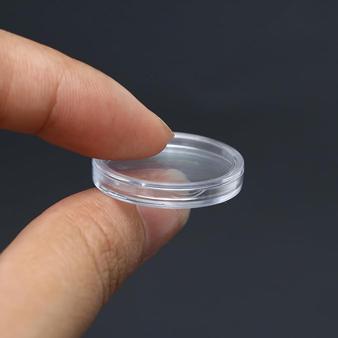 400 pcs x 21mm Coin Capsules Holder Protect Coins Storage Organizer for Coin Collection Supplies - Coin Holders Display Cases for Collectors