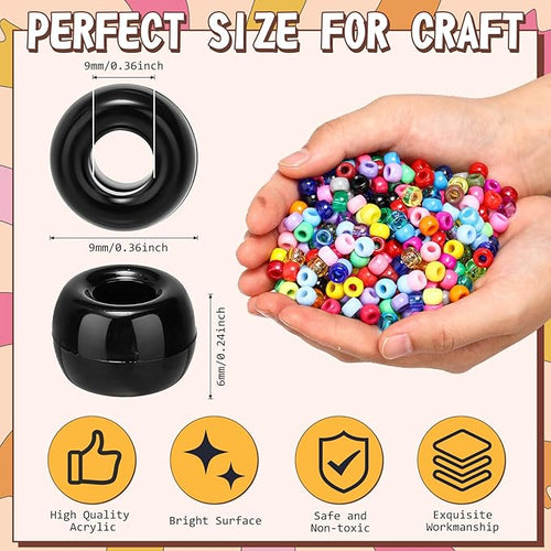 21000 Pcs Pony Beads Bulk 6 x 9 mm Plastic Kandi Beads for Bracelet for Multicolor Craft Making Rainbow Necklace Jewelry Key Chain DIY Braids(72 Colors)