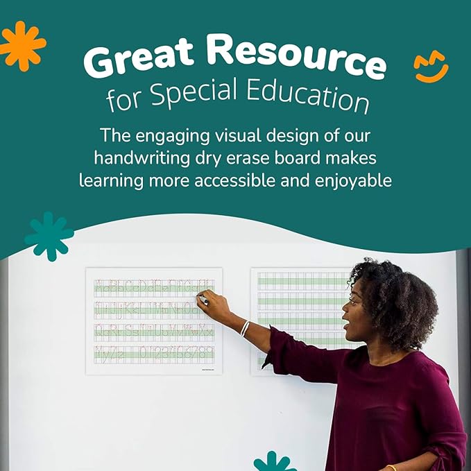 Channie's Visual Dry Erase Number & Alphabet Magnetic Board, Reusable Number & Letter Tracing Board for Kids Ages 3+, with Color-Coded Blocks, Practical 2 Pack + 1 Black Marker