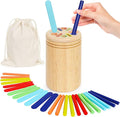 Wooden Sorting Toys Montessori Color & Shape Sorter Class Activity Toddlers Fine Motor Game for Colors and Shapes Recognition, Birthday New Year Valentine's Gifts for 2-5 Year Old Boys and Girls