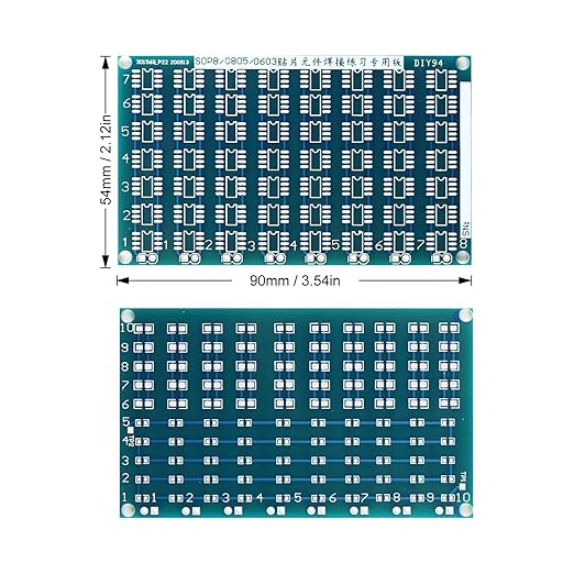 Yidab Soldering Practice Kit DIY Blue PCB IC SOP8 SMD SMT Electronics Projects Soldering Kit Simple Welding Skills Learn Soldering Kit For Beginners (02SOP85)