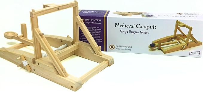 PATHFINDERS STEM Kit – Medieval Catapult kit| Trebuchet Science Kits for Kids Age 8-10 10-14 | stem Kits for Kids Age 12-14 Physics Toys | Kids Engineering kit | Learning Resource
