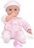 Melissa & Doug Mine to Love Jenna 12" Baby Doll with Moving Eyes, Thumb & Pacifier Sucking Action, Doll Clothes & Accessories, Toddler Toys for Girls & Boys Ages 18 Mo+