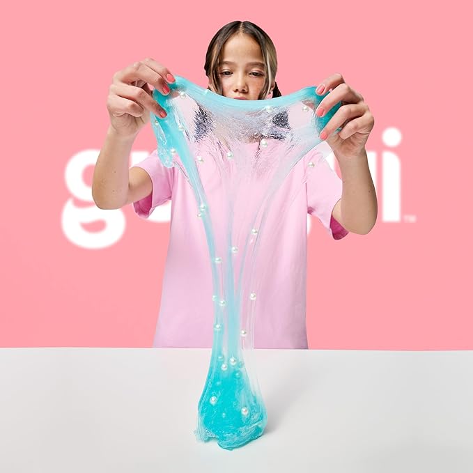 Gui Gui Scented Shimmer Deluxe Duo Pack with 2 Iridescent Slimes, 5 Step DIY Process to Customize Your Ultimate Slime Glow-Up, Resealable and Reusable Container, ASMR Experience