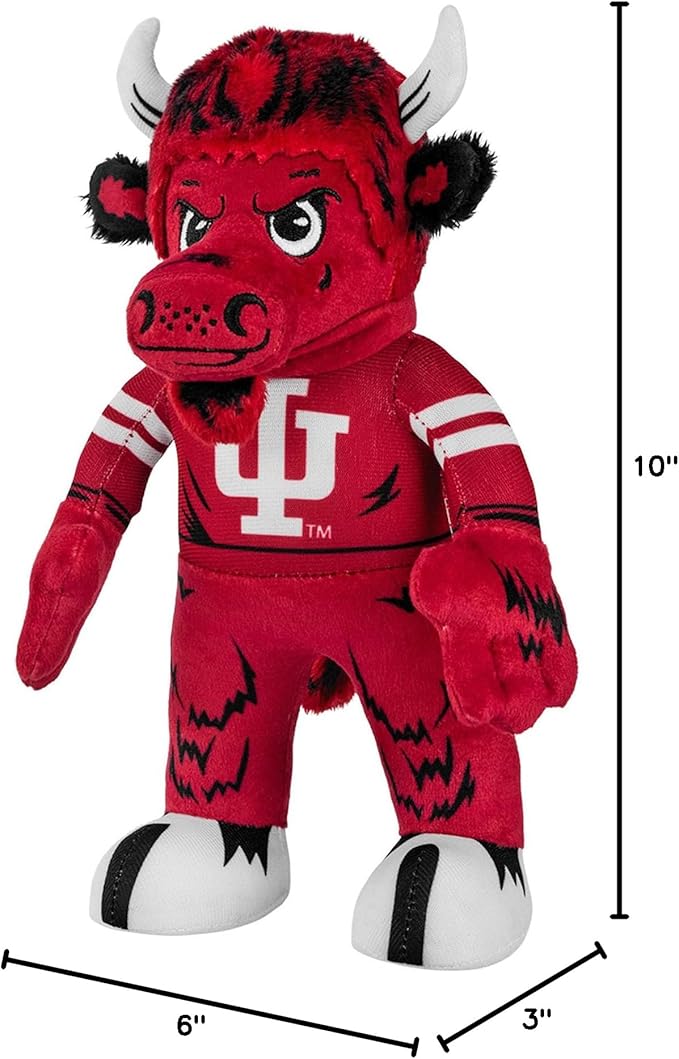 Bleacher Creatures Indiana Hoosiers Bison 10" Mascot Plush Figure - A Mascot for Play or Display