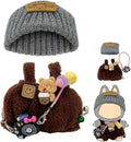 2025 New Clothes for Doll, 3-Piece Brown Set for 17cm Dolls, Includes Hat, Romper, Accessories, Perfect Fit, Easy to Dress, Complete Accessories for Endless Styling