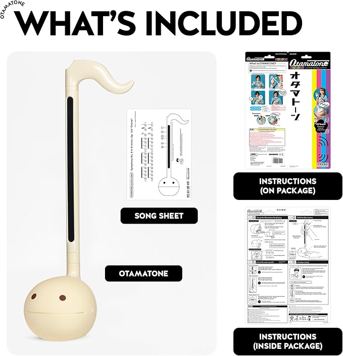 Otamatone Japanese Electronic Musical Instrument Portable Music Synthesizer from Japan by Maywa Denki Studio Award Winning, Educational Fun Gift for Children, Teens & Adults - Butter