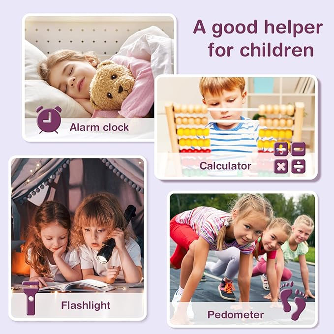 PTHTECHUS® Kids Phone Toy for Boys Girls, 3.8 "Touch Screen Toddler Smartphone with Fun Cameras 16 Games MP3 Music Player Audio Recorder Pedometer Torch Alarm Clock Children Phone for Ages 4-14