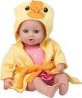 Adora Bath Time Babies Collection, 13" Baby Doll and Clothes Set, Made with Fresh Powder Scent and Exclusive QuickDri Vinyl Body, Birthday Gift For Ages 1+ - Ducky