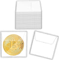 Ysglory 150Pcs Single Pocket Coin Flips Clear Coin Collector Protectors Individual Plastic Sleeves Holders Small Coin Pouch for Jewelry Storage Currency Collectors (2.2 x 2.2 Inch) (Rectangular)