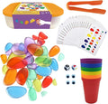 Rainbow Stacking Stones – Set of 36 - Translucent Pebbles, Perfect Light Table Toys for Kids Learning & Fun