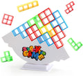 Balance Stacking Attack Block Game, Stack Game for Adult & Kids, Board Games for 2 Players+ Family Games, Perfect for Parties, Travel, Kids & Adults Team Building Blocks Toy, Pack of 48