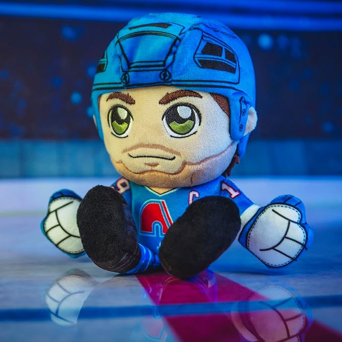 Bleacher Creatures Quebec Nordiques Joe Sakic 8" NHL Kuricha Sitting Plush - Soft Chibi Inspired NHL Superstar