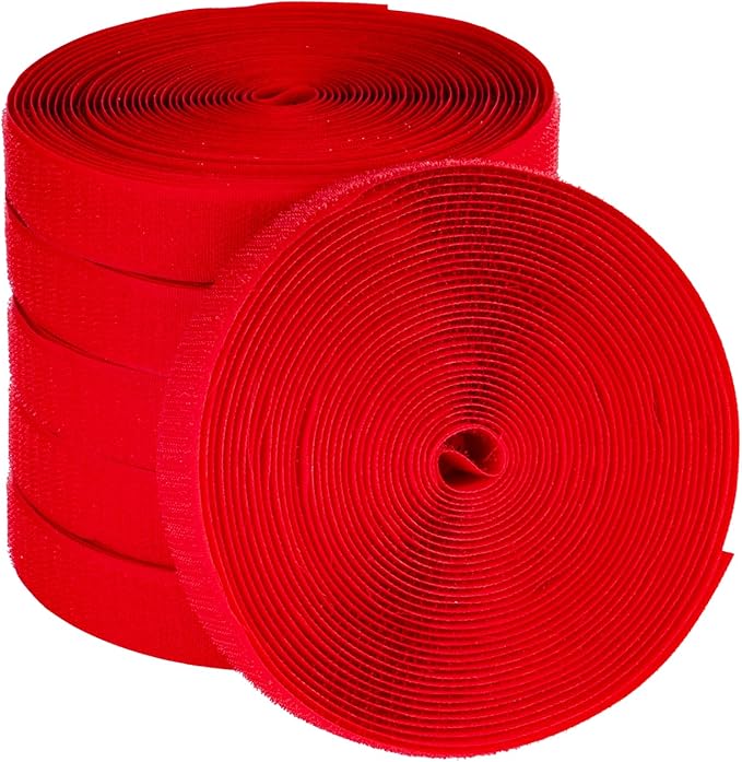 Back to School Decorations 157 Feet Carpet Marker Strips for Classroom Back to School Supplies Nylon Carpet Strip for Classroom Decorations -6 Roll (Red)