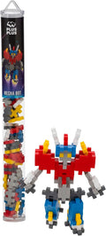 Plus Plus 3D Puzzle Stem Figure Building Block Kit, Science Toy for Kids, 70 Interlocking Pieces- Mecha Robot Mini Maker Tube