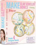 Make Your Own Clay Jewelry Bowls Arts and Crafts Kit for Teen Girl, DIY Clay Jewelry Dish Kit, Polymer Clay Crafts for Girls, Fun Birthday Gift for Teens Girls Kids Ages 8 9 10 11 12 Years Old