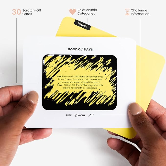 The Kindness Challenge – 30 Scratch-Off Acts of Kindness Cards | Fun & Meaningful Game for Families, Friends & Groups | Icebreaker & Team-Building Activity | Inspired by Jimmy Darts