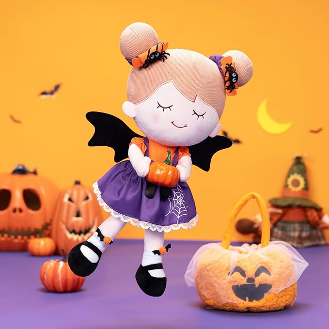 OUOZZZ Halloween Soft Baby Doll Toys for 1 Year Old Girl Gifts, Halloween Toy Decoration Party Gifts for 1 Year Old Girl 15"