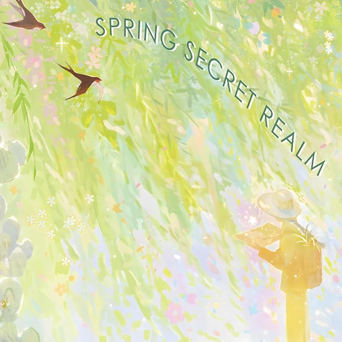 MOMIBOOK 1000 Piece Puzzle for Adults Jigsaw Puzzles of Spring Secret Realm, Twinkle Laminate Painting Image Difficult Challenging Impossible Puzzle Unique Funny Party Christmas Birthday Gifts