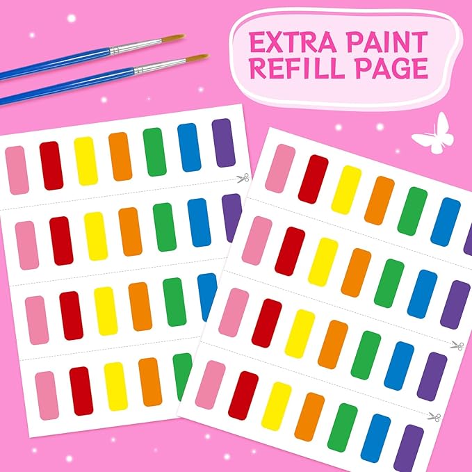 Paint with Water Coloring Books for Toddlers,Mess Free Watercolor Painting Sets for Kids,Water Color Paint Kit,Art Craft Birthday Gift for Ages 1-3, 4-8(Sea World)