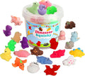 Mochi Squishy Toys, 24 pcs Dinasaur Squishy Animal Party Favors for Kids Classroom Prize Stress Relief Squishies Bulk Gift for Birthday Pinata Goodie Bag Filler Christmas Stocking Stuffers Easter