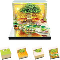 3d Calendar 2026,Hand Tear DIY Art 3d Calendar,Perfect Combination Of Artistic And Practical Design With Lights,Suitable For Note Taking,Decorative Ornaments,Holiday Gifts (huahai-Green)