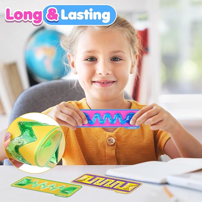 Squishy Toys Sensory Fidget Toys for Kids: Sensory Toys for Autism ADHD - Sensory Fidget Toys Filled with Colorful Goo - Autism Calming Tools 3 Pack in Classroom Office Travel
