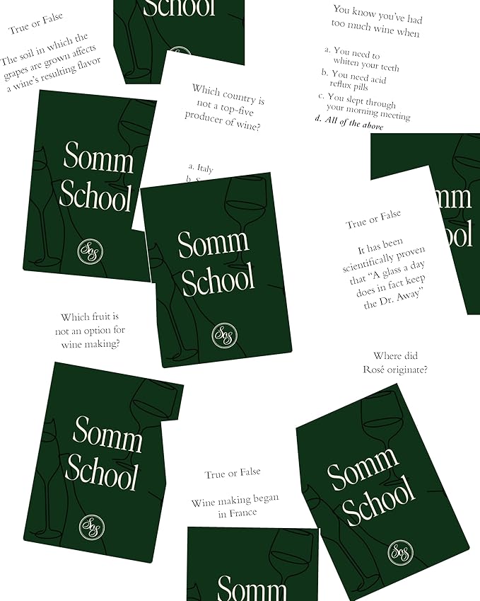 Sippin on Somethin' - Social Card Game for Trivia, Knowledge, and Learning About Wine, Have Fun and Foster Connection - Ideal for 4 to 20 Players