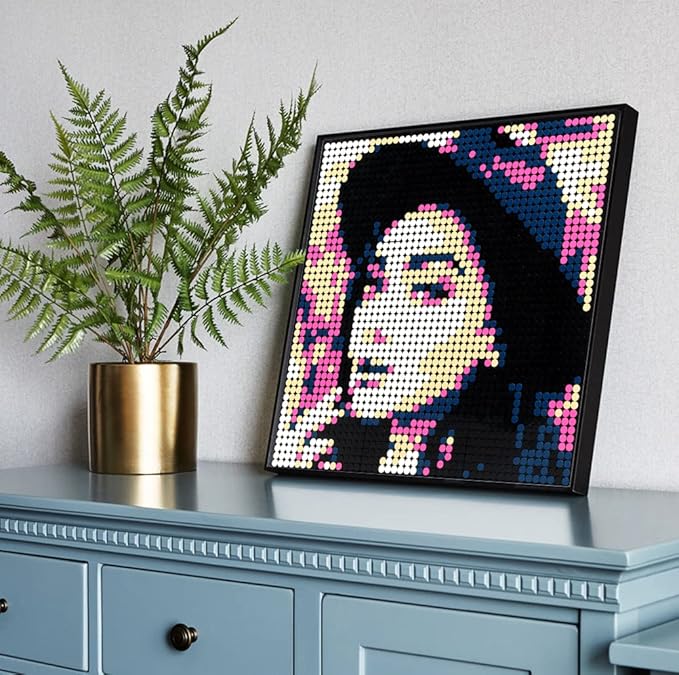 Amalia Personalized Mosaic Portrait Custom Building Kit Pixel Great Wall Art Decoration Customized Your Own Photo Picture-Fascinatic(L/15.1"x15.1")