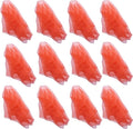 Hoerev Pack of 12 Approx. 24" x 24" Juggling Dancing Scarves Floaty Scarves,Single Colors, 12pcs Red