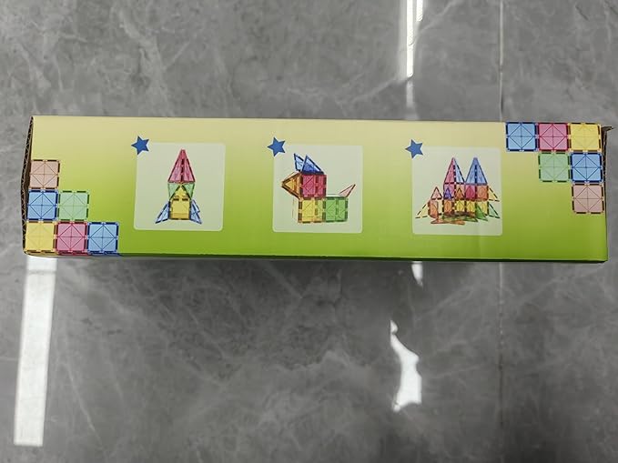 Dinosaur Toys Magnetic Tiles - Magnet Building Blocks for Toddler Kids Toys STEM Sensory Outdoor Toy for 3+ Year Old Boys and Girls, Dinosaur World Creative Games Kids