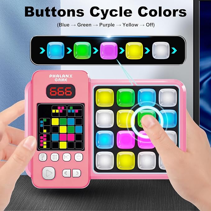 Logic Puzzle & Memory Game for Kids 3+, Tutorial Mode & LED Display – Interactive Brain Development Game for Family Fun & Gifts