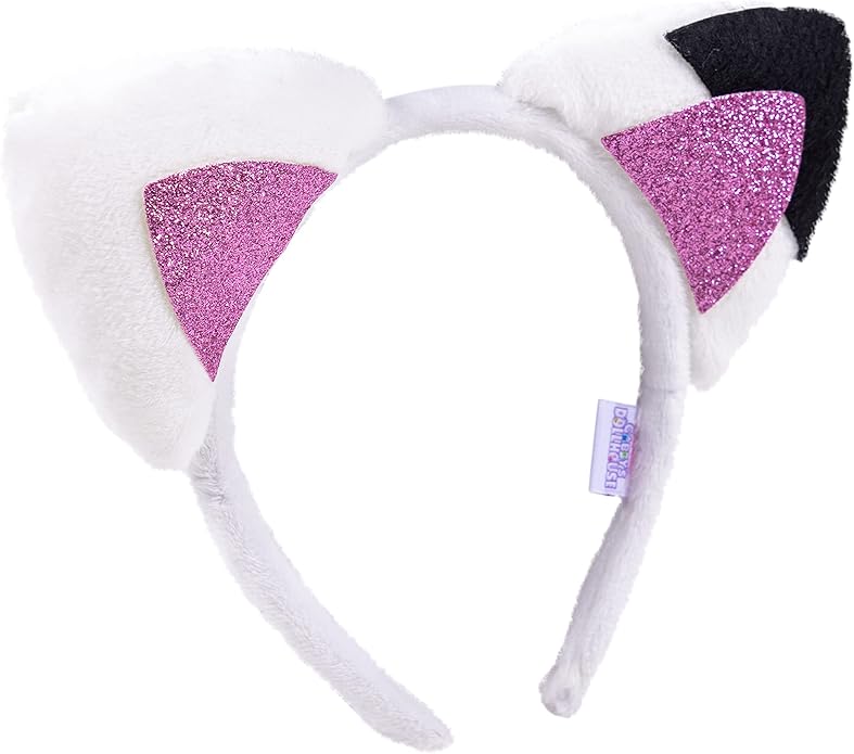 LUV HER Headbands for Girls - Kids Jewelry for Girls - Dress Up Set All in one Giftable Box - Headband - Play Jewelry Set - 4pc (Toddler Headband, Necklace, Dress Up Bracelet, Ring) Ages 3+
